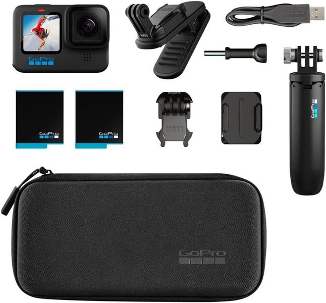 GoPro HERO10 Black Accessory Bundle - like new! Carousel 1