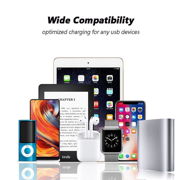 40W Smart 8 Ports USB Charger Station with LCD Display Sale NZ Stock Deal62936670556930113