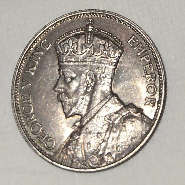 NEW ZEALAND SILVER FLORIN COIN 1934, gEF/AU!, $1 RES!! Carousel 2