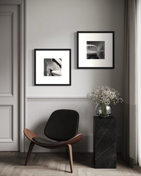 Black and white framed print: Bridge architecture63615599809795111