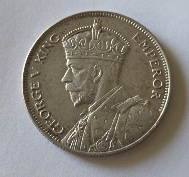 NEW ZEALAND SILVER HALFCROWN COIN 1935, aEF/gEF!, $1 RES!! Carousel 1