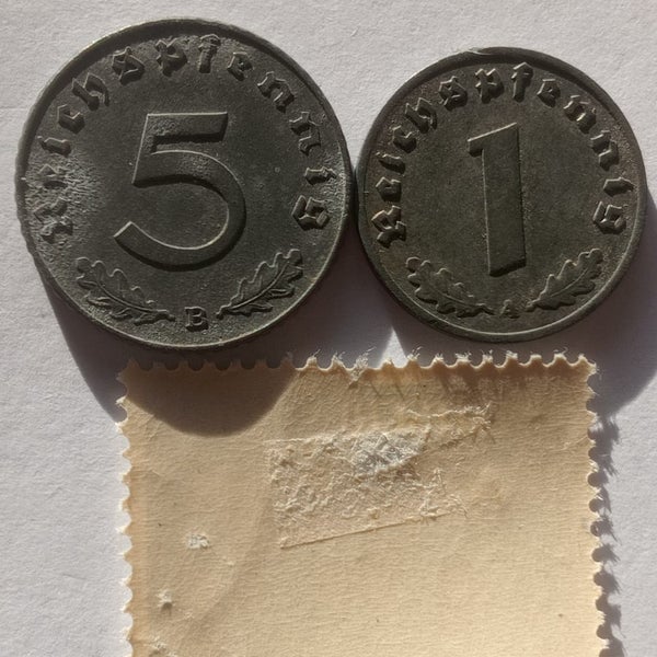 Third Reich Nazi Germany Coins + Stamp $1 Reserve Carousel 4