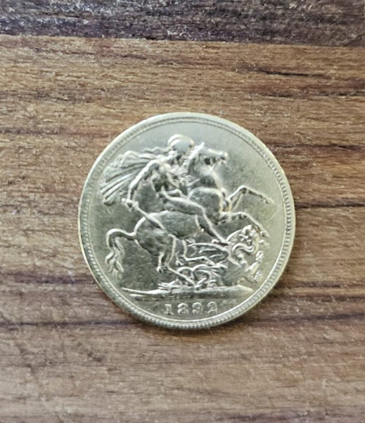 1892 British Gold Sovereign Carousel 2