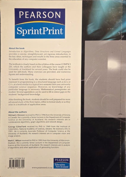 Introduction to Algorithms, Data Structures and Formal Languages Carousel 2