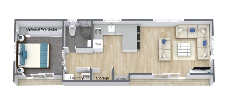 Tiny Home - 1 Bedroom - 50m2 - Tawa Carousel 4