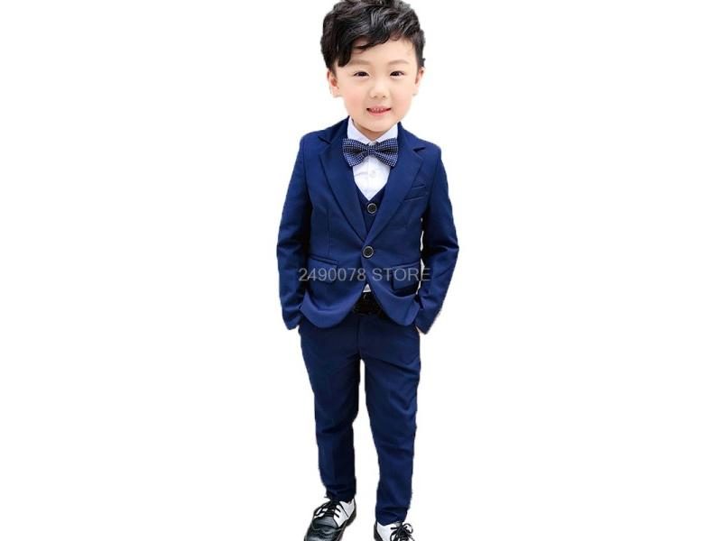 Wedding Suit For Boys Children Prince Stage Performance Formal Suit Birthday Carousel 1