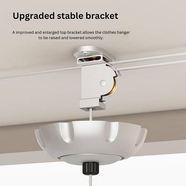 Hand-cranked lifting clothes drying rack, Hanging Pulley Airer 2m Carousel 2