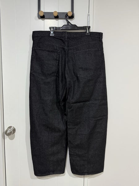 ***$1 Reserve GU (Uniqlo Sister Brand) '08' Dark Gray Barrel Leg Jeans Sz 36*** Carousel 2