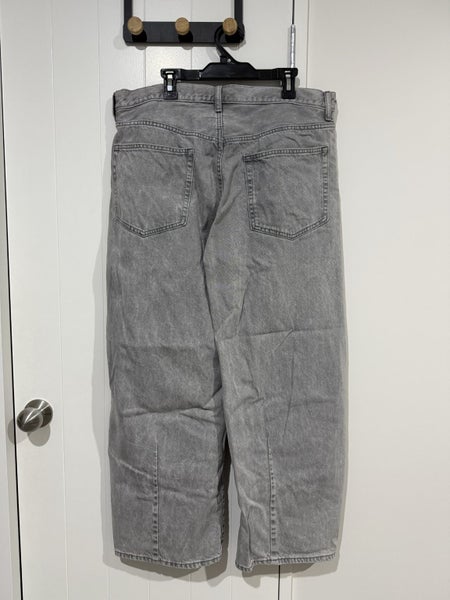 ***$1 Reserve GU (Uniqlo Sister Brand) '06' Gray Barrel Leg Jeans - Sz 36*** Carousel 2