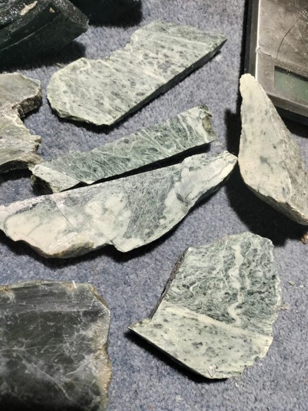 NZ Pounamu ( offcuts ) carvers stone #2 Carousel 2