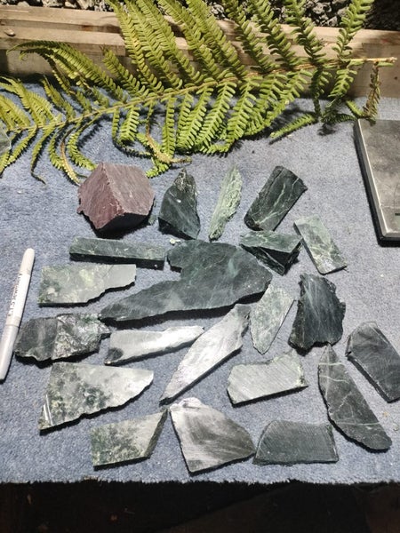 NZ Pounamu ( offcuts ) carvers stone #4 Carousel 2