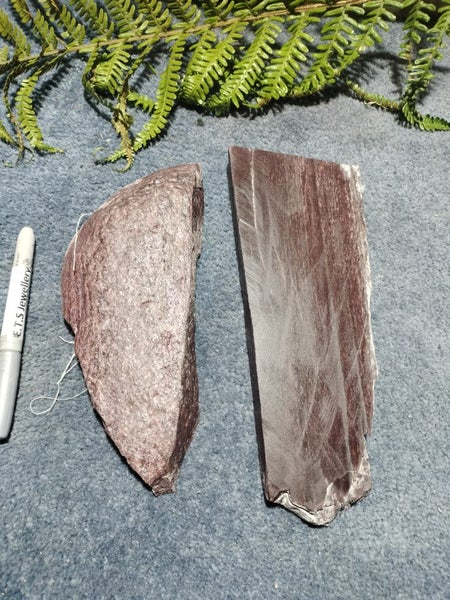 NZ Aroha stone, "piedmont Schist" cut slabs 2.97lb Carousel 1