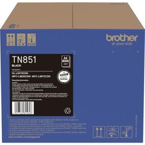 Brother TN851BK Black Toner Cartridge (TN851BK) Carousel 2