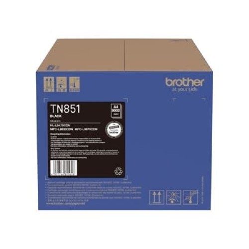 Brother TN851BK Black Toner Cartridge (TN851BK) Carousel 3