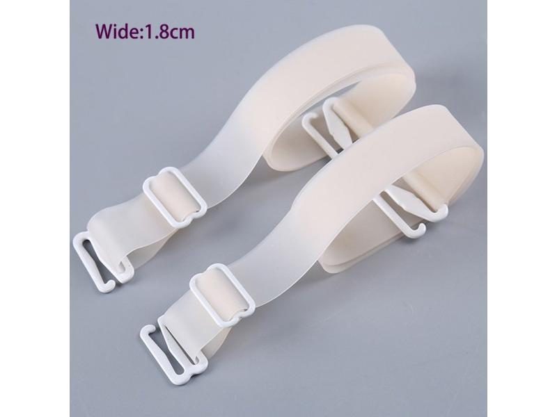 1cm 1.5cm 1.8cm Wide Women Silicone Bra Straps Non Slip Adjustable Bra Strap Carousel 1