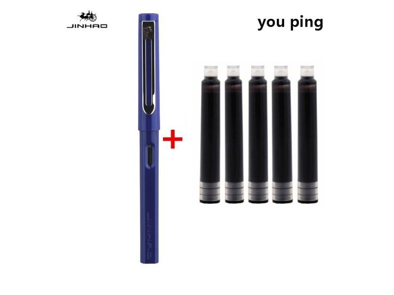 New Jinhao Transparent Colour Business Office Fountain Pen For Students/School Carousel 1
