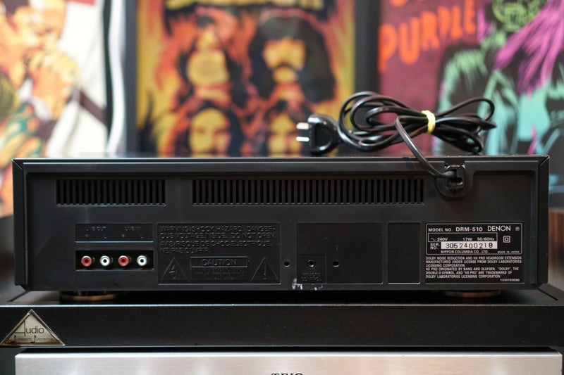 Denon DRM-510 Cassette Deck with Auto Search, Dolby B/C & MPX Filter Carousel 8