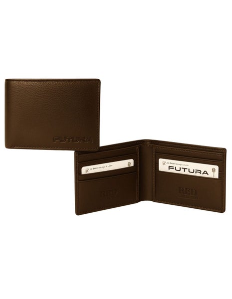 Futura Mens RFID Protected Slim Genuine Leather Wallet - Tan Carousel 1