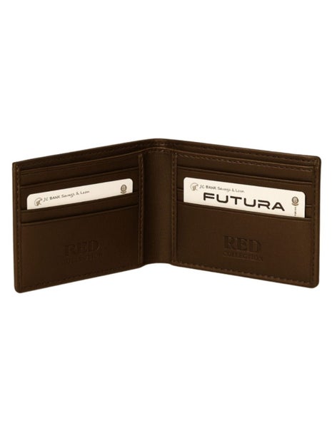 Futura Mens RFID Protected Slim Genuine Leather Wallet - Tan Carousel 3