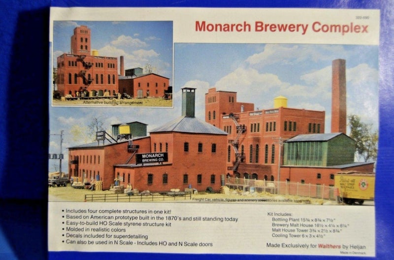 Walthers Heljan Monarch Brewery Complex - Four Complete Buildings Model Kit Carousel 1