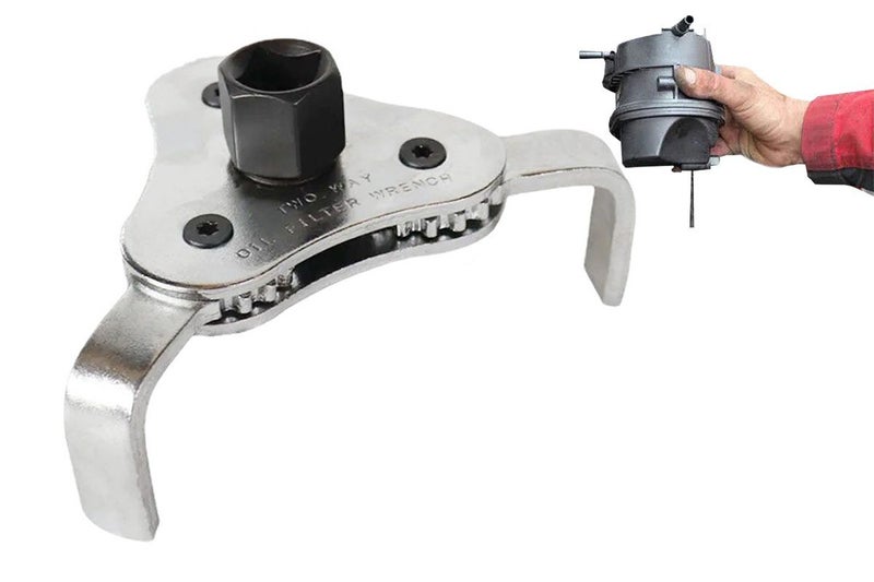 Stainless Steel 3 Jaw Oil Filter Wrench Adjustable Spanner Remover For Car Carousel 3