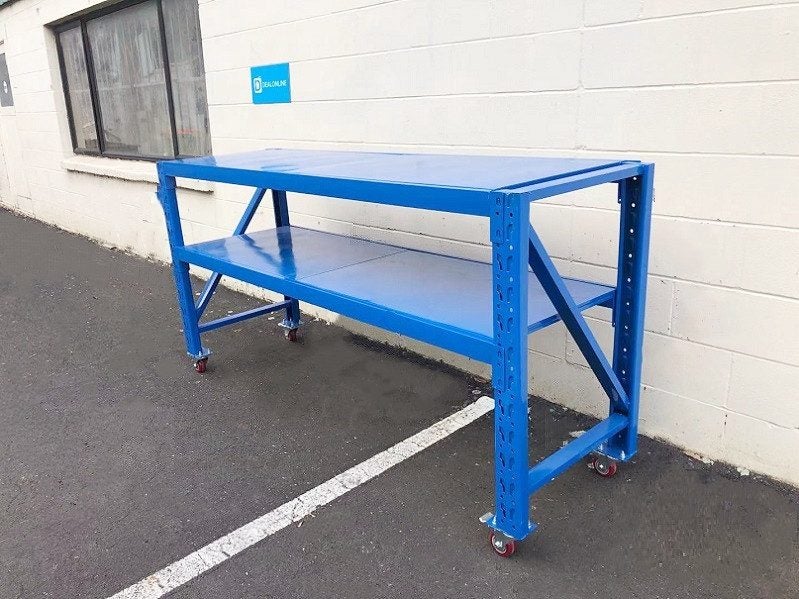 Blue Movable WorkBench / 4 Wheels / 101x200x60CM64215961989890110