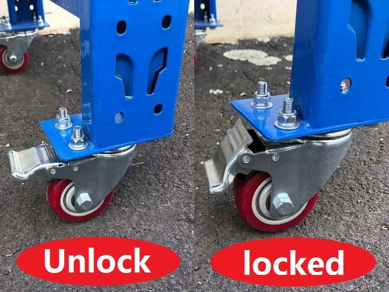 Blue Movable WorkBench / 4 Wheels / 101x200x60CM64215961989890112