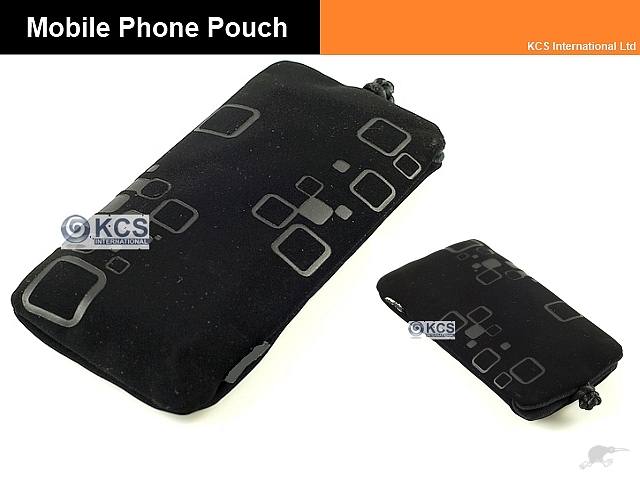 ! Mobile Phone Soft Pouch _ Black Carousel 1