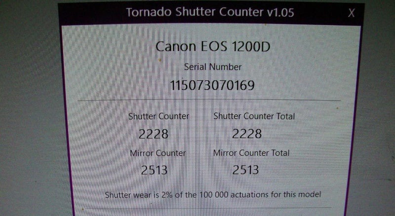 CANON 1200D NCEA Student Camera - Shutter Count Only 2%62935698760323112