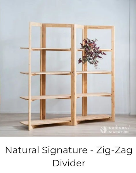 Room Divider - Natural Signature's Zig Zag Divider Carousel 2