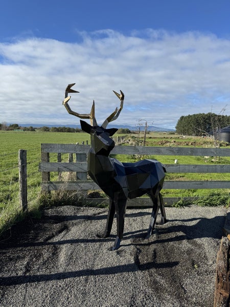 Steel Stag Statue / Sculpture Carousel 1