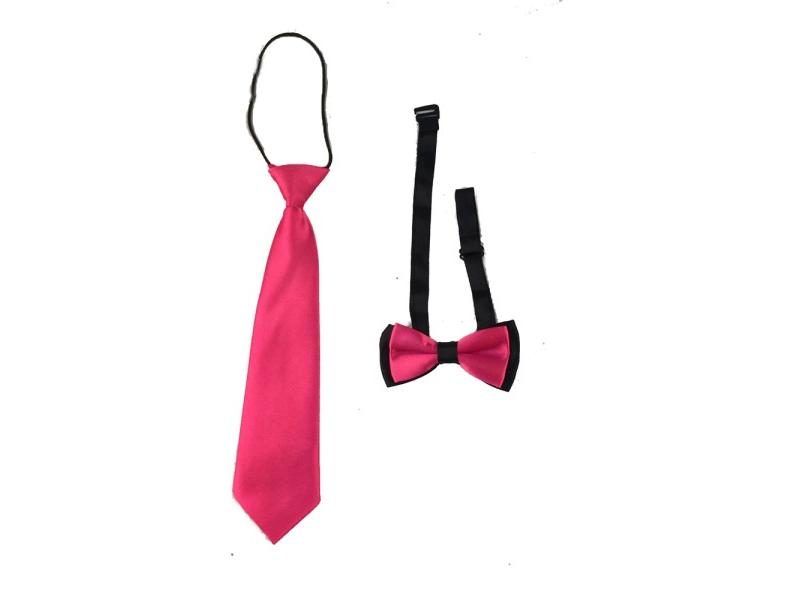 2PCS Children's Kids Ties Bowtie Wedding Boys Bow Tie Matching Colors Clothing Carousel 1