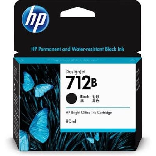 HP 712B 80-ml Black DesignJet Ink Cartridge (3ED29A) Carousel 1