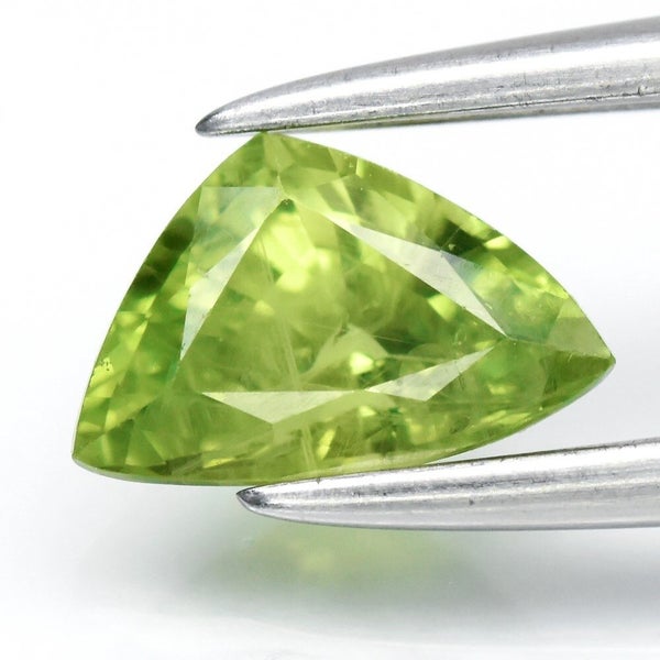 $1 RES * Buy Now $1,300.00 * 0.68ct Trillion Green Sapphire Loose Gemstone Carousel 1