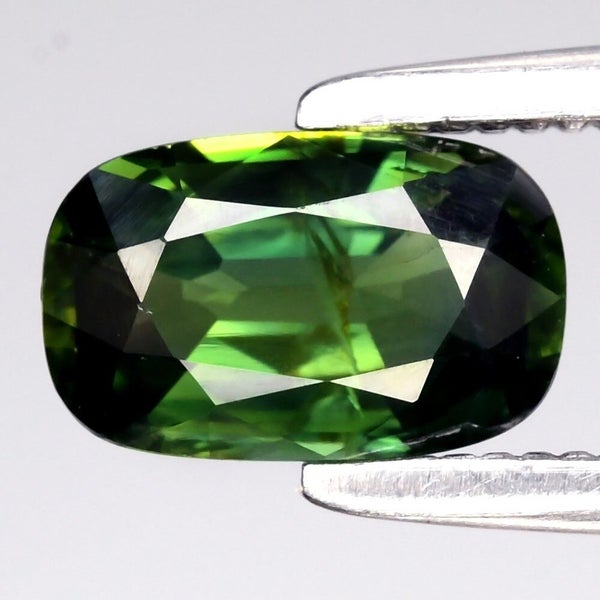 $1 RES * Buy Now $1,400.00 * 0.70ct Unheated Green Sapphire Loose Gemstone Carousel 1