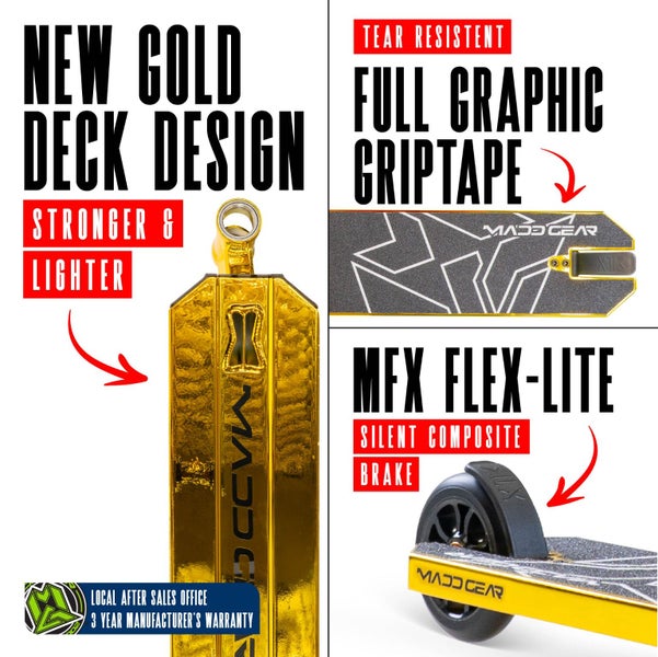 MADD GEAR MG6 KINETIC SCOOTER GOLD Carousel 2