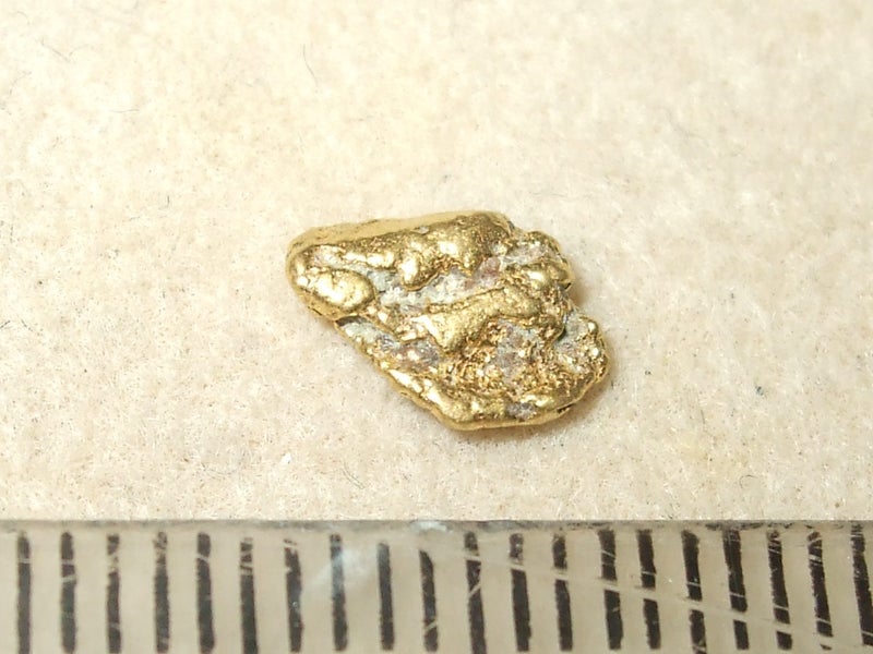 $1 RESERVE - GOLD NUGGET with Pyrex Vial Carousel 1