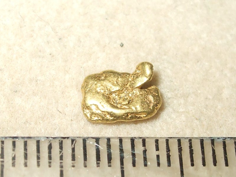 $1 RESERVE - GOLD NUGGET with Pyrex Vial Carousel 1