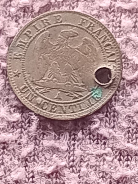 France , 1862 , one centime Carousel 2