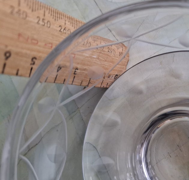 Pair of Stuart Crystal pudding or entree bowls with built in saucer62970070139907114
