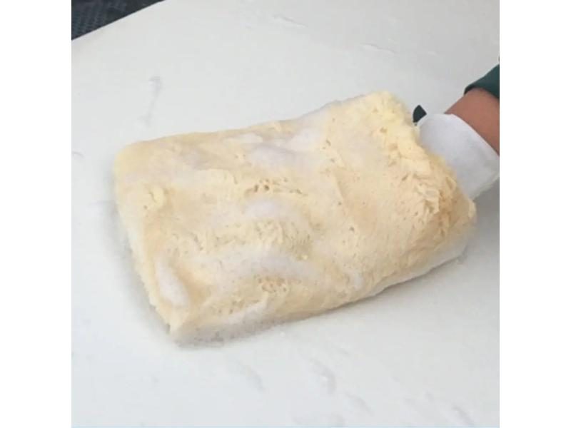 1 PC 24*16cm Double Side Polishing Car Wash Glove Top Quality Plush Cleaning Carousel 1