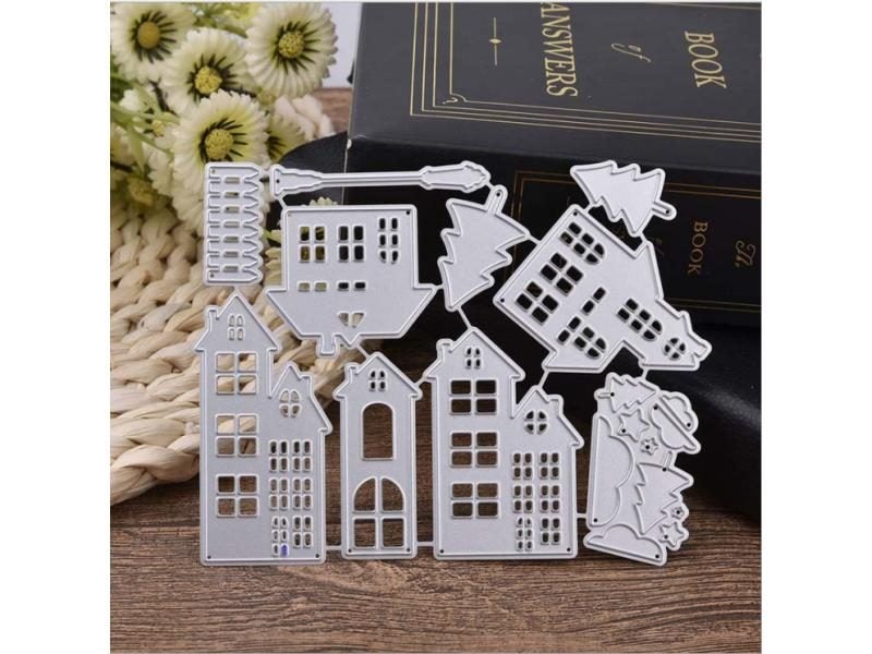Cutting Dies Christmas House Scrapbooking Dies Metal Craft Die Cut Stamps Carousel 1