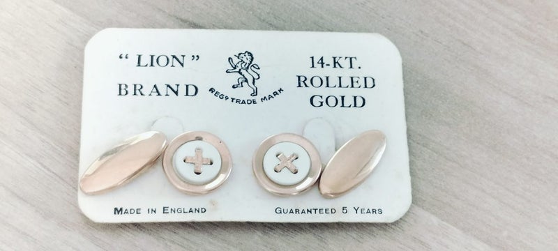 14kt Rolled Gold Cufflinks Carousel 1