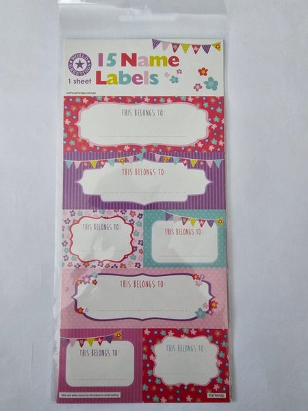 World Greetings 15 Name Labels Carousel 1