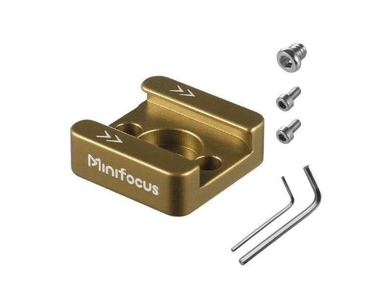 Cold Shoe Mount Adapter With 1/4" Thread Hole For Camera Gear Carousel 1