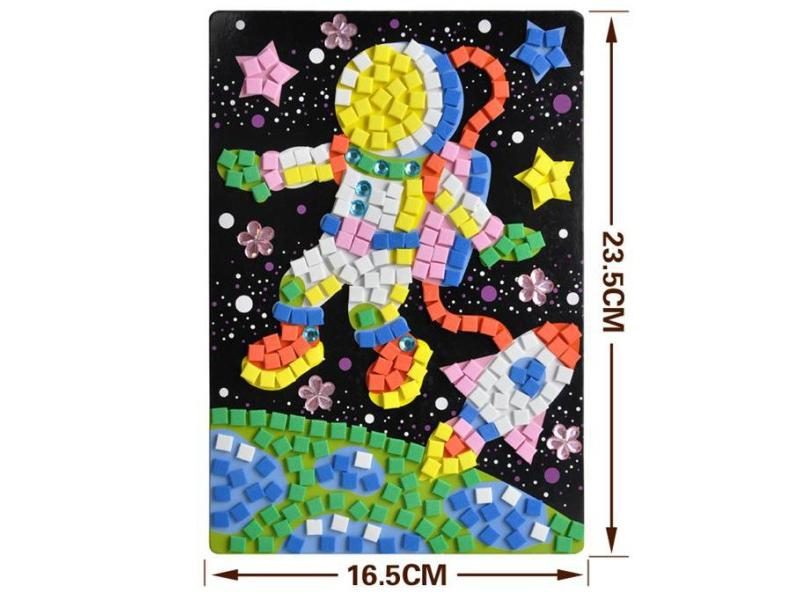 Handmade Puzzle Dla Dzieci Pianka DIY I Naklejki Krysztalowe Art EVA Cartoon Carousel 1