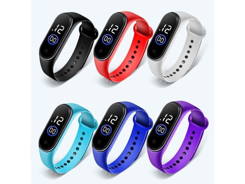 Waterproof Children Boys Girls Digital LED Quartz Date Sports Wrist Watch Hot Carousel 2