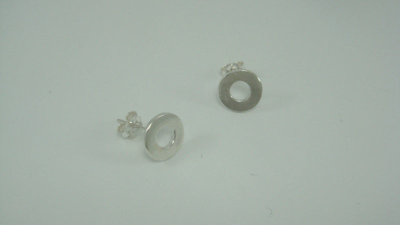 Studs | Washers | 9.3mm | unisex | nz handmade | 925 STG Silver #323 Carousel 1