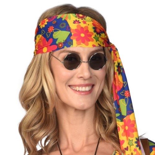 70s Hippie Sunglasses Black Carousel 1