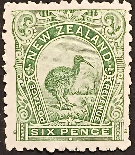 "$1 RESERVE! UNHINGED MINT 6d KIWI 1898 PICTORIALS *CV $800"!!! Carousel 1